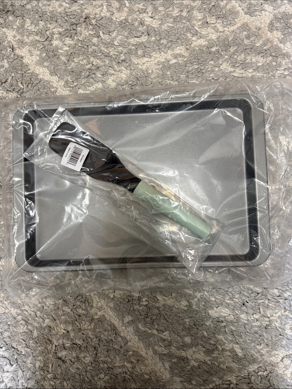 KitchenAid Nonstick Baking Sheets with Mint Handle Spatula